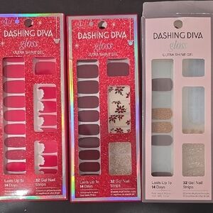 Dashing Diva Gloss Ultra Shine Gel Press-On Nails - Christmas Style